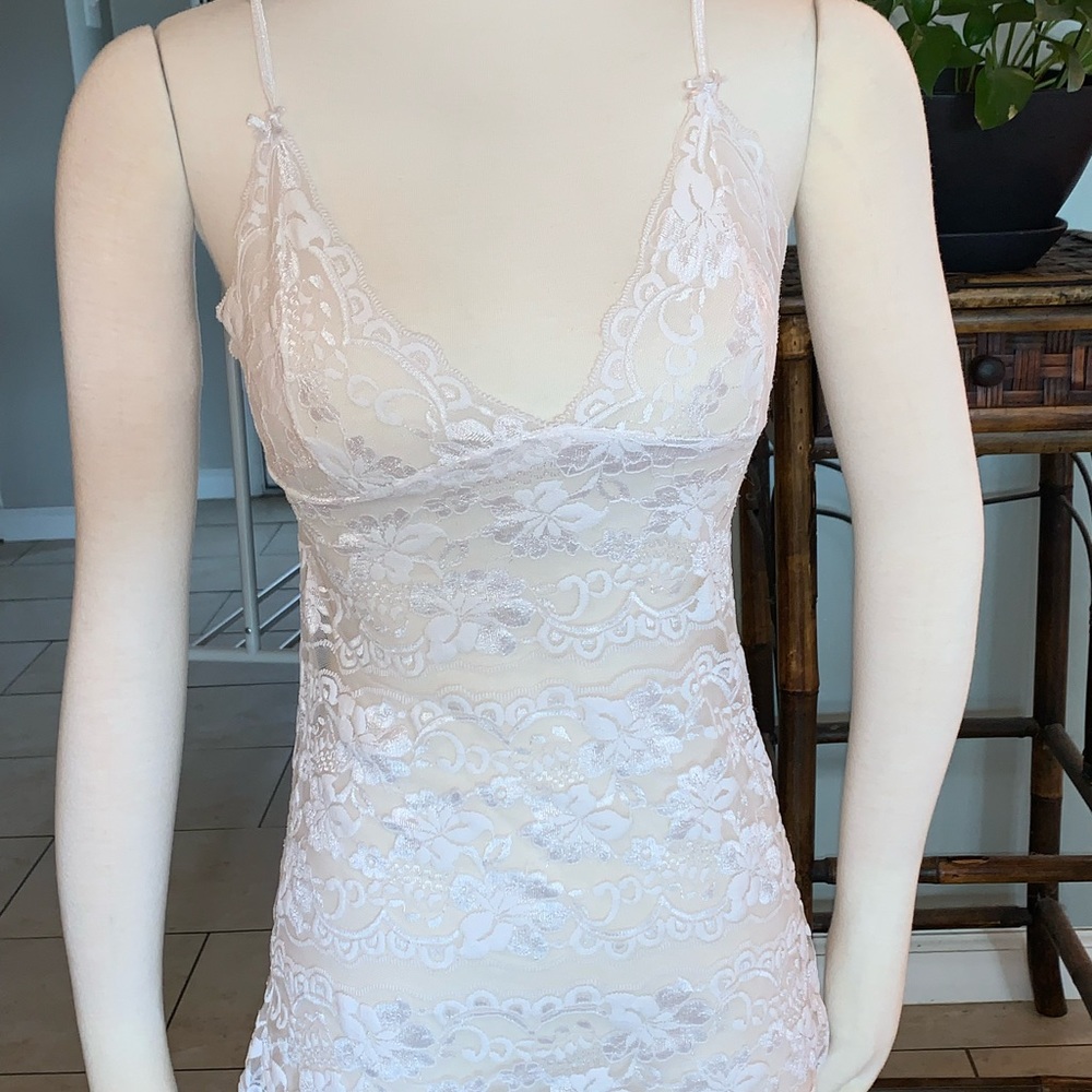 Rampage Intimates Lace Ivory Chemise